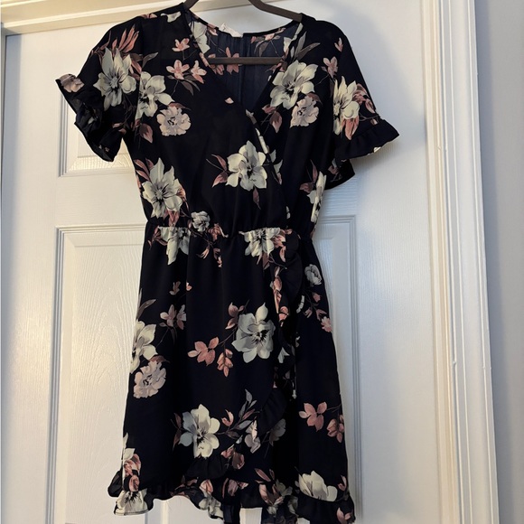 Floral Navy Dress - Picture 2 of 2